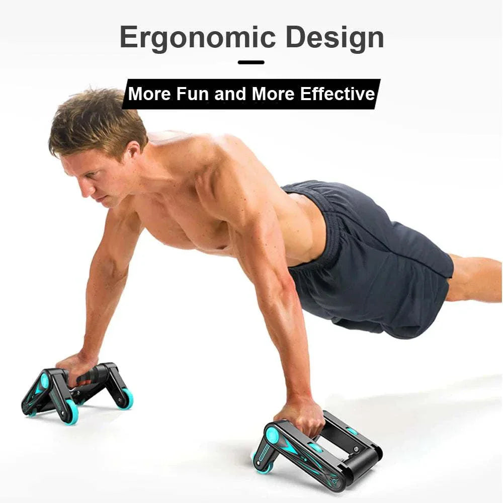 Men's Ab Roller for effective core workout with ergonomic design.