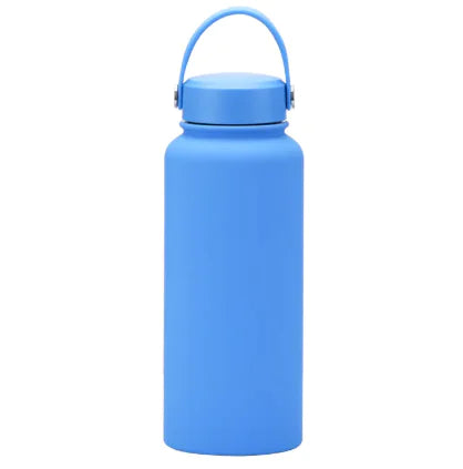 Steel Sport Max stainless steel sports kettle with easy-carry handle and leak-proof lid.