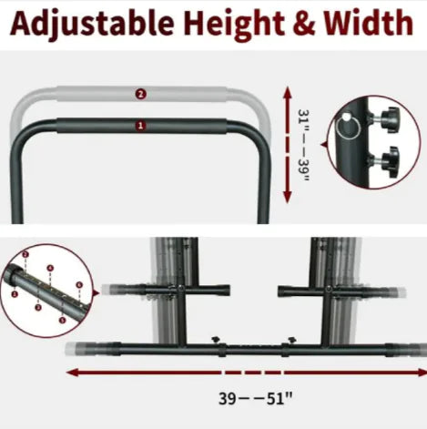 Adjustable Power Tower Pull-Up BarUpgrade your home workouts with this multi-functional power tower, designed for pull-ups, dips, push-ups, and core training. Featuring a removable, adjustable bench My StoreMy StoreAdjustable Power Tower