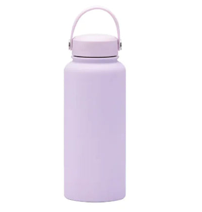 Steel Sport Max stainless steel sports kettle with easy-carry handle.