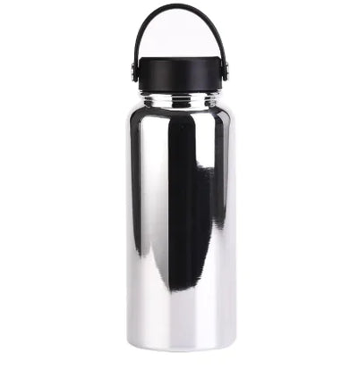 Steel Sport Max durable stainless steel sports kettle with easy-carry handle.