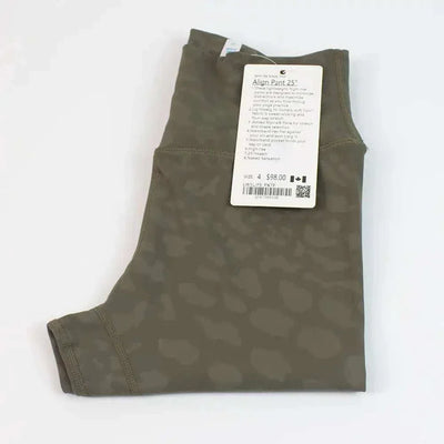High Waist Hip Lift trousers in olive color, featuring premium nylon and Lycra fabric with a soft, breathable design.