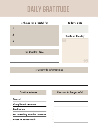 GRATITUDE JOURNALCultivate joy and well-being with this Gratitude Journal. Simple prompts guide daily reflection on the good in your life, transforming your mindset and increasing haMy StoreMy StoreGratitude Journal