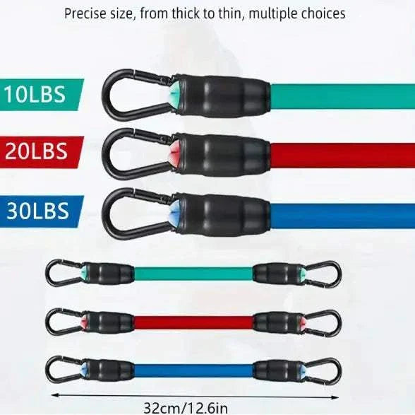 Ankle strap resistance bands for strength training and flexibility exercises.